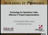 Technology for Operations' Sake: Effective IT Project Implementation icon