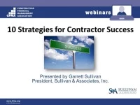 Ten Strategies for Contractor Success icon