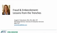 Fraud & Embezzlement: Lessons from the Trenches icon