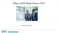 What a CEO Expects from the CFO: A Panel Perspective icon
