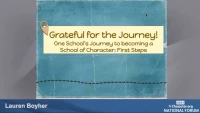 Grateful for the Journey: First Steps to Becoming a School of Character icon