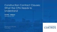 Construction Contract Clauses the CPA needs to Understand icon