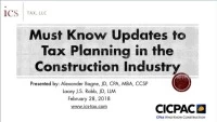 Must Know Updates to Tax Planning in the Construction Industry icon