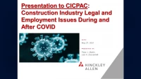 Construction Industry Legal and Employment Issues During and After COVID icon