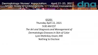 The Art of Diagnosis and Management of Dermatologic Diseases in Skin of Color icon