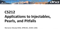 Applications of Injectables, Pearls and Pitfalls icon