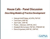 House Calls - Panel Discussion Describing Models of Practice Development icon