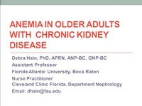 Anemia Management in Older Adults with CKD Stage 3-5 icon