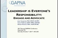 Leadership Is Everyone’s Responsibility: Engage and Advocate icon