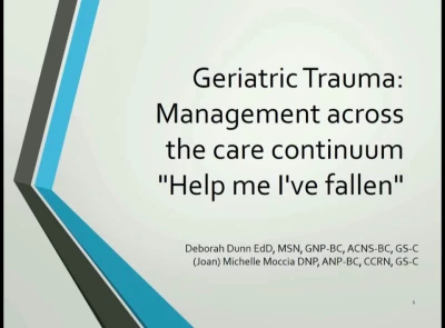 Geriatric Trauma Management Across the Care Continuum: “Help Me, I’ve Fallen”  icon