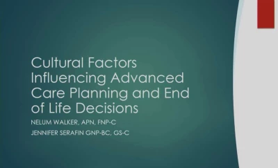 Cultural Factors Influencing Advance Care Planning and End-of-Life Discussions icon