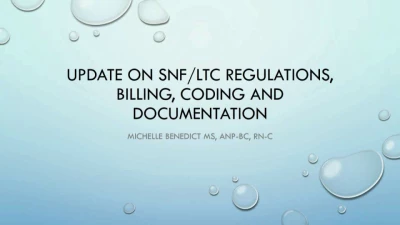 Update on SNF/LTC Regulations, Billing, Coding, and Documentation icon