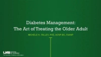 Diabetes Management: The Art of Treating the Older Adult icon