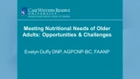 Meeting Nutritional Needs of Older Adults: Opportunities and Challenges icon