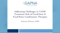 Addressing Challenges in T2DM Treatment: Role of Fixed-Dose & Fixed-Ratio Combination Therapies icon