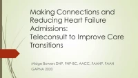 Making Connections and Reducing Heart Failure Readmissions: Teleconsult to Improve Care Transitions icon