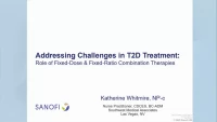 Addressing the Challenges in T2D Treatment: The Role of Fixed-Dose & Fixed-Ratio Combination Therapies (Sanofi) icon