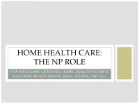 CPO Toolkit - Home Health Care: The NP Role icon