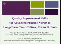 Quality Improvement Skills for Advanced Practice Nurses in Long-Term Care: Culture, Teams, and Tools icon