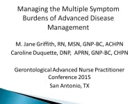 Managing the Multiple Symptom Burdens of Advanced Disease Management icon