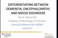 In-Depth Focus Session - Differentiating Between Dementia, Encephalopathy, and Mood Disorders icon