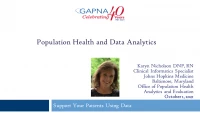 Population Health and Data Analytics icon