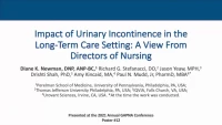 Impact of Urinary Incontinence in the Long-Term Care Setting: A View from Directors of Nursing icon