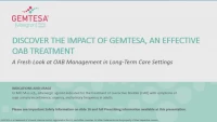 Discover the Impact of GEMTESA® (Vibegron) 75mg Tablets, An Effective OAB Treatment: A Fresh Look at OAB Management in Long-Term Care Settings (Sponsored by Urovant Sciences) icon