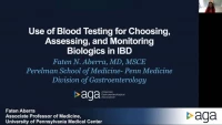 Use of blood testing for choosing, assessing and monitoring biologics in IBD icon