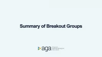 SUMMARY OF BREAKOUT GROUPS icon