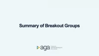 SUMMARY OF BREAKOUT GROUPS icon
