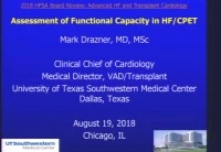 Assessment of functional capacity in HF/CPET icon
