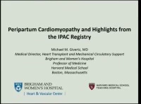 The Latest Discoveries in Peripartum Cardiomyopathy icon