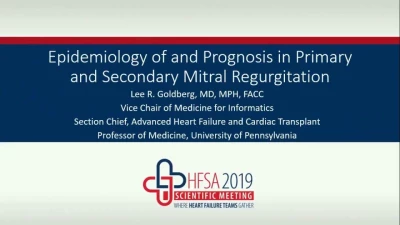 Mitral Regurgitation in Heart Failure 2019: Challenges and Opportunities icon