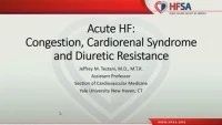 Acute HF: Congestion, Cardiorenal Syndrome and Diuretic Resistance  icon