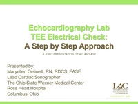 Echocardiography Lab TEE Electrical Check: A Step by Step Approach icon
