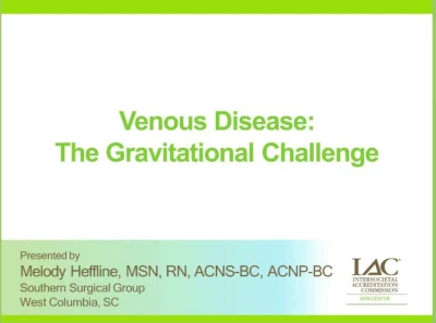 Venous Disease: The Gravitational Challenge icon