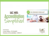 On Demand Webcast - IAC MRI: Accreditation Simplified icon