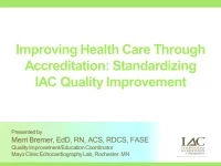 Improving Health Care Through Accreditation: Standardizing IAC Quality Improvement icon