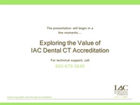Exploring the Value of IAC Dental CT Accreditation icon