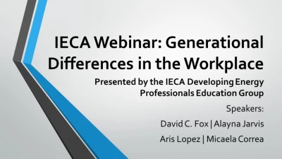 IECA Webinar: Generational Differences in the Workplace icon