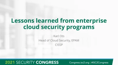 Lessons learned from enterprise cloud security programs icon