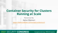 Container Security for clusters running at Scale (T-Mobile) icon