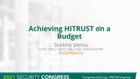 Achieving HITRUST on a Budget. icon