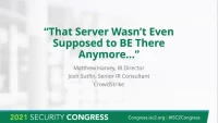 "That Server Wasn't Even Supposed to BE There Anymore..." icon