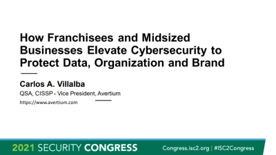 How Franchisees & Midsized Businesses Elevate their Cybersecurity to Protect their Data, Organization, and Brand icon