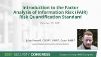 Introduction to the Factor Analysis of Information Risk (FAIR) risk quantification standard icon