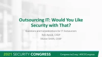 Outsourcing IT, would you like security with that? icon