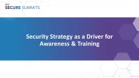 Security Strategy as a Driver for Awareness & Training icon