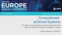 The Role of Computerized eClinical Systems & Data within the Sponsor-Supplier-Investigator Triangle icon
